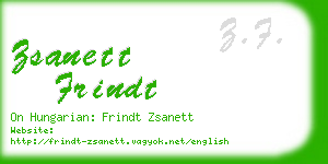 zsanett frindt business card